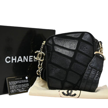 Chanel Scales Camera Bag Leather with Jersey