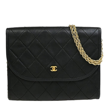 Chanel Vintage Round Flap Bag Quilted Lambskin