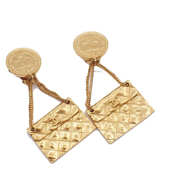 Chanel 31 Rue Cambon Flap Bag Clip-On Earrings Metal