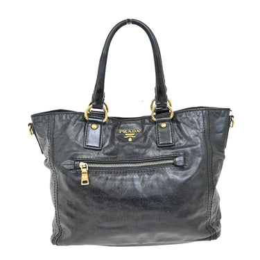 Prada Front Pocket Convertible Tote Vitello Shine