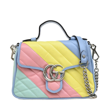 Gucci GG Marmont Top Handle Bag Leather