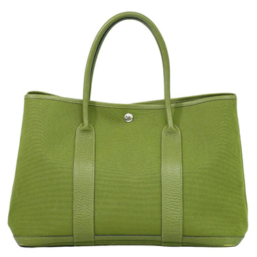 Hermes Garden Party Tote Toile and Leather