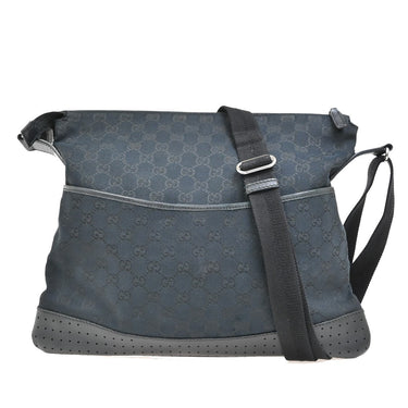 Gucci Zip Messenger Bag GG Denim