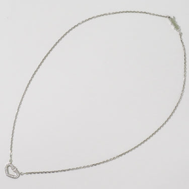Cartier C Heart de Cartier Pendant Necklace 18K White Gold with Diamond