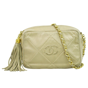 Chanel Vintage Timeless Camera Tassel Bag Lambskin