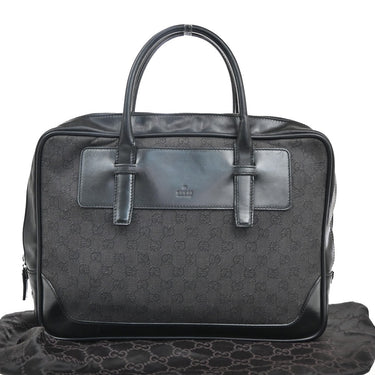 Gucci Vintage Web Briefcase GG Coated Canvas