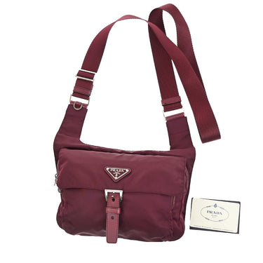 Prada Buckle Messenger Bag Tessuto