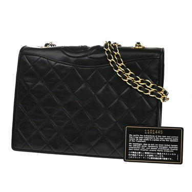 Chanel Vintage CC Full Flap Bag Quilted Lambskin