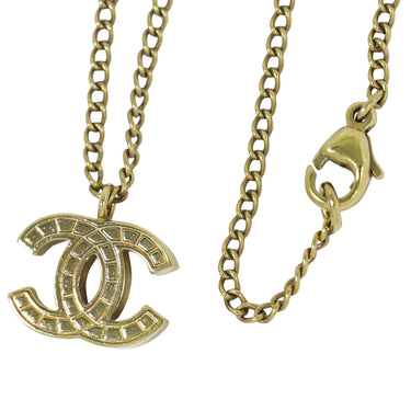 Chanel Vintage CC Pendant Metal with Faux Pearls