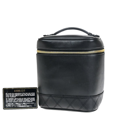 Chanel Vanity Hand Bag Leather