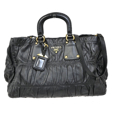 Prada Gaufre Convertible Satchel Tessuto