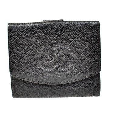Chanel CC Compact Wallet Caviar