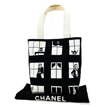 Chanel Coco Window Tote Printed Canvas