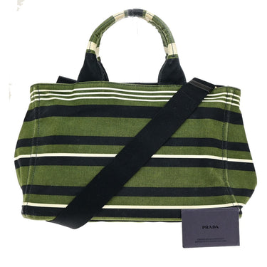 Prada Canapa Righe Canvas