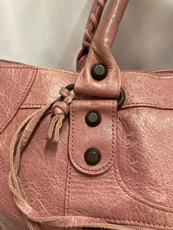 Balenciaga Beige Distressed Lambskin Classic City Bag #51 Balenciaga Beige Distressed Lambskin Classic City Bag