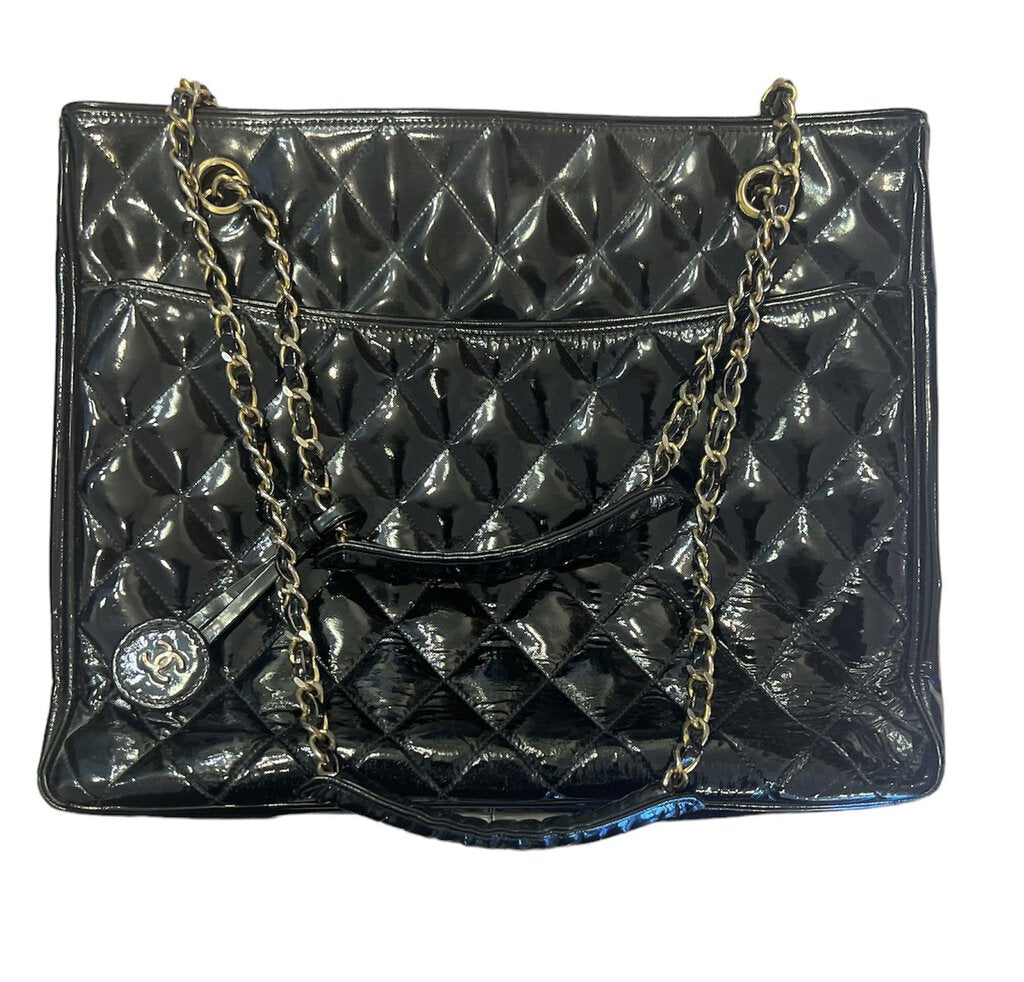 Patent leather handbag Chanel Black in Patent leather - 32361086