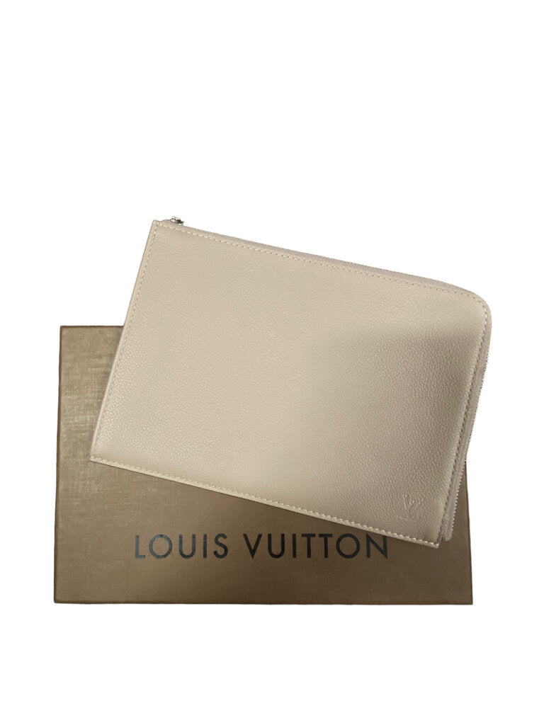 Louis Vuitton Taupe Pochette Jour PM Clutch